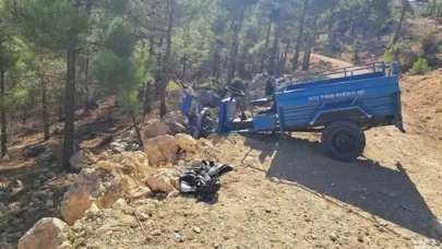 Taktak motoru devrildi, sürücü hayatını kaybetti
