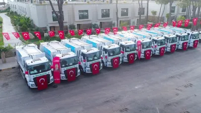 Serik Belediyesi'nde 10 yeni çöp kamyonu