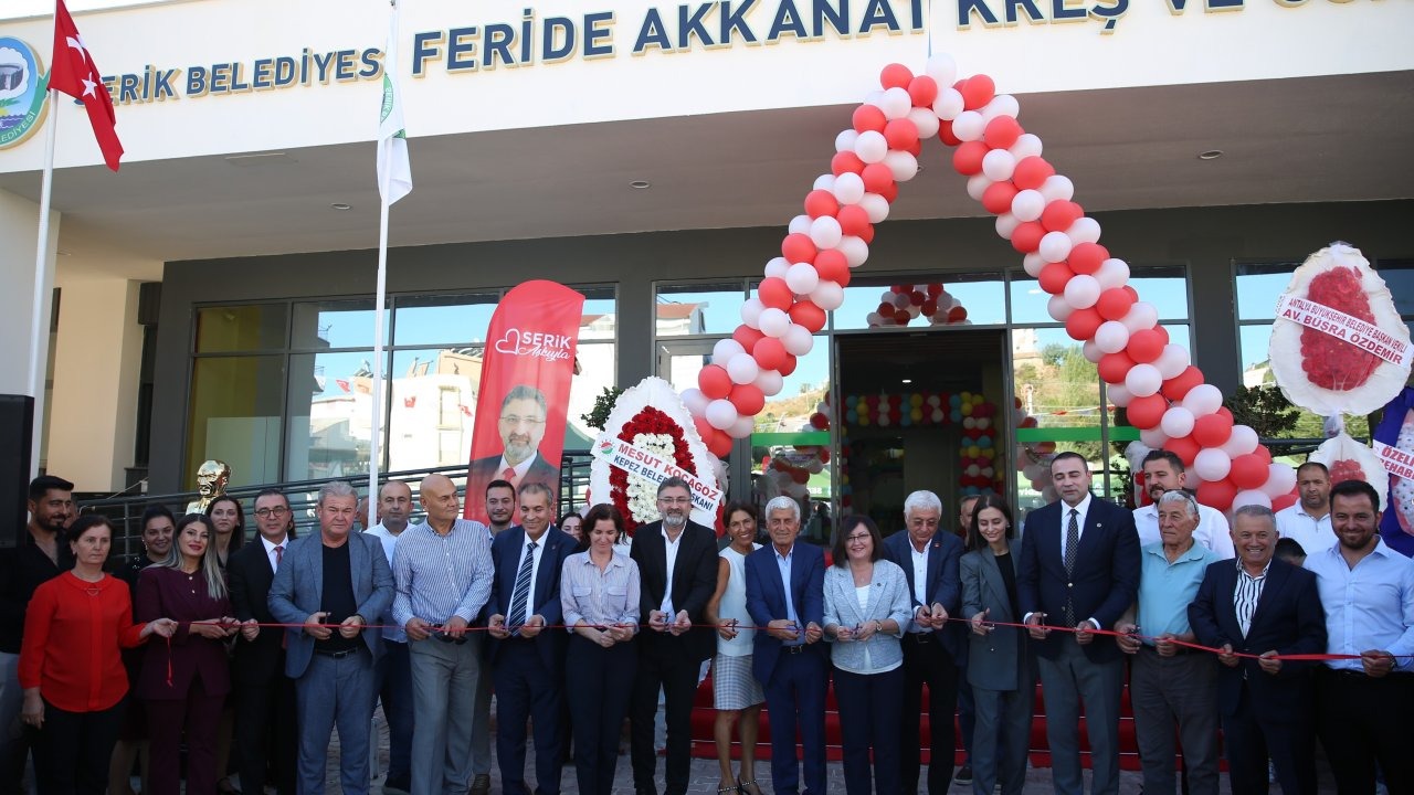Serik'te kreş ve gündüz bakımevi açıldı