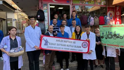 Ahilik Haftası'nda esnaf ziyareti