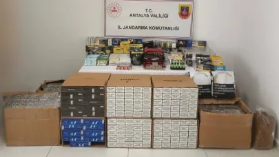 Kaş’ta jandarmadan kaçak sigara operasyonu