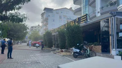 Gazipaşa’da kafe bacasındaki yangını itfaiye ekipleri söndürdü