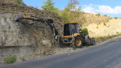 Büyükşehir'den Manavgat yollarında kış mesaisi