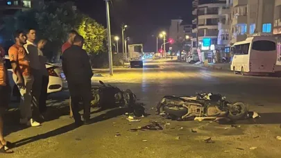 Motosikletler kafa kafaya çarpıştı: 2 ölü