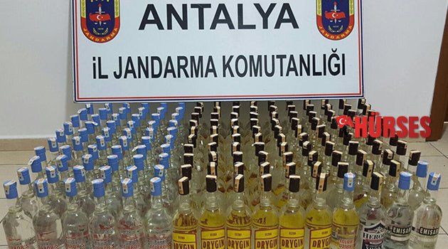 350 LİTRE KAÇAK İÇKİ YAKALANDI