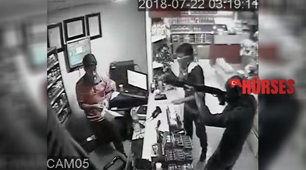 Akaryakıt istasyonunda silahlı soygun