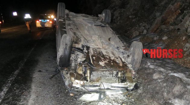 AKSEKİ'DE KAZA: 1 YARALI