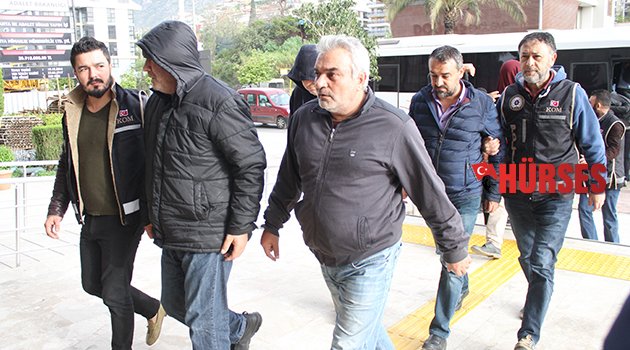 Alanya’da 17 tefeci şüphelisi adliyede