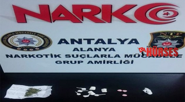 Alanya’da uyuşturucu  operasyonu: 3 gözaltı