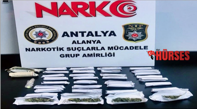 Alanya’da uyuşturucu operasyonu: 4 gözaltı