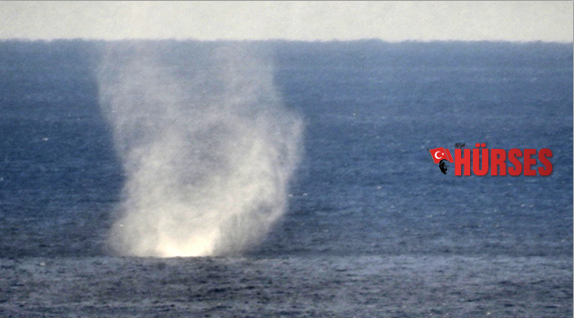 Alanya'da denizde oluşan hortum korkuttu