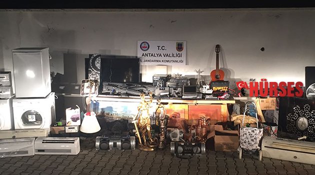 ALANYA'DA HIRSIZLIK  ŞÜPHELİLERİ YAKALANDI