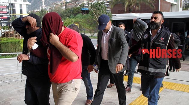 Alanya'da tefeci  operasyonu: 14 tutuklu