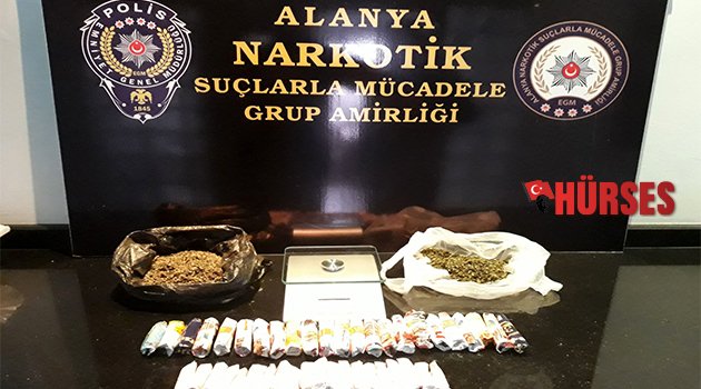Alanya'da uyuşturucu operasyonu