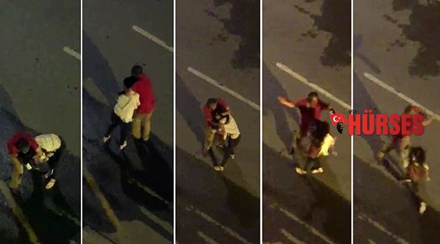 Alkollü tacizci kameraya yakalandı