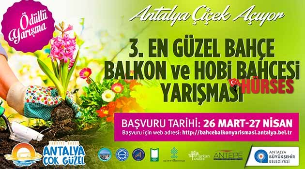 Antalya’nın en güzel  bahçesi seçilecek