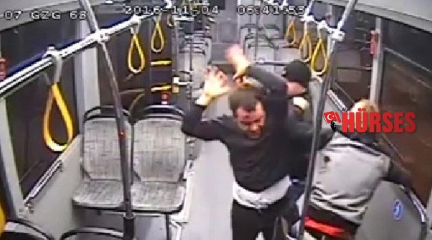 ANTALYA'DA HALK OTOBÜSÜNDE DEHŞET