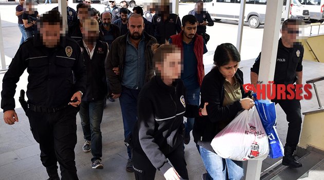 ANTALYA'DA PKK ÜYELİĞİNDEN 7 TUTUKLAMA