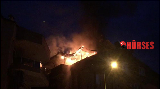 Apartmanda yangın paniği