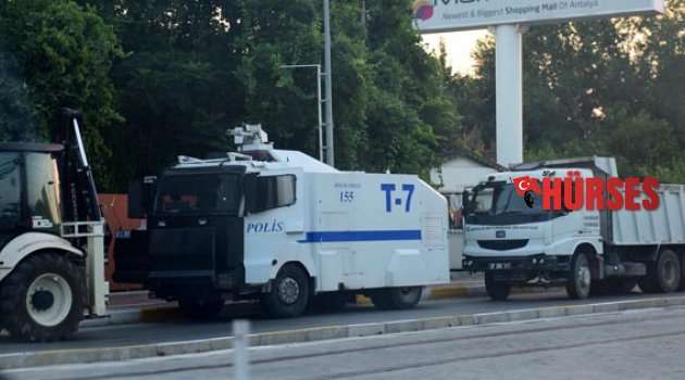 ASKERİ KIŞLAYA İŞ MAKİNELİ ÖNLEM