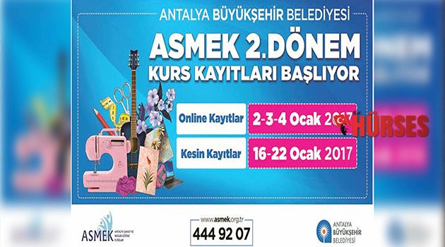 ASMEK 2’NCİ DÖNEM KAYITLARI BAŞLIYOR