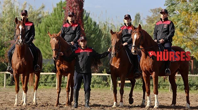 Atlı polise ilgi