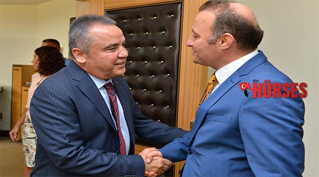 BAŞKAN BÖCEK, REKTÖR ÜNAL'I ZİYARET ETTİ