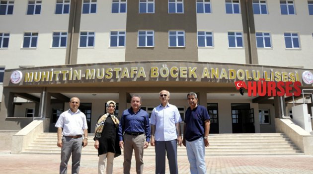 BAŞKAN BÖCEK, YAPTIRDIĞI OKULUNU GEZDİ