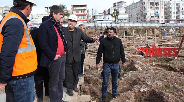 BAŞKAN TÜREL  ŞANTİYELERİ DENETLEDİ