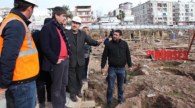 BAŞKAN TÜREL ŞANTİYELERİ DENETLEDİ