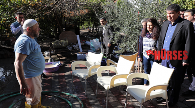 Başkan Türel, taşkın bölgesinde