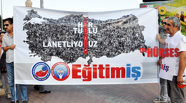 BİRLEŞİK KAMU İŞ'TEN TERÖRE TEPKİ EYLEMİ