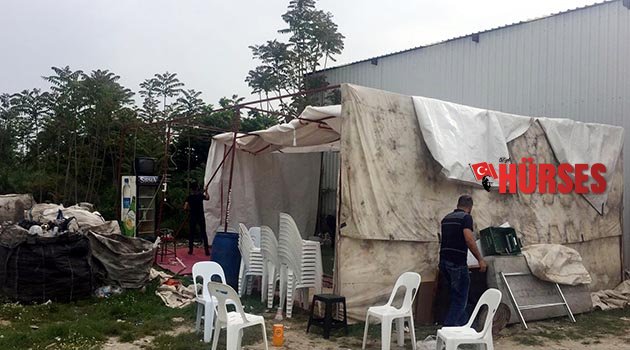 Çadırda tombalaya polis baskını