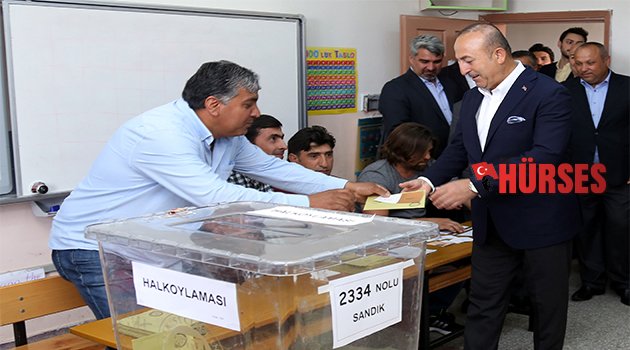 ÇAVUŞOĞLU 'NUN SANDIĞINDAN 'EVET' ÇIKTI