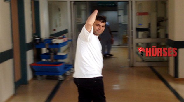 ÇİFT KOL NAKİLLİ MUSTAFA SAĞIR İLK KEZ YÜRÜDÜ