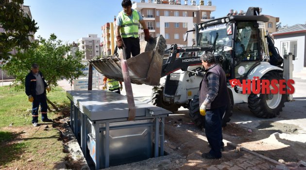 ÇÖP KONTEYNERLERİ YERALTINDA