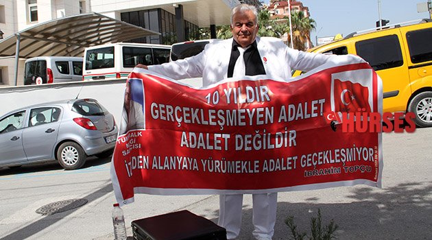 Davaya pankartlı isyan