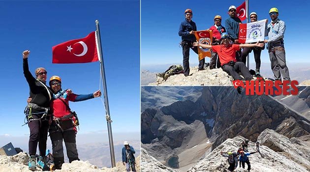 Demirkazık zirvesine çıktılar