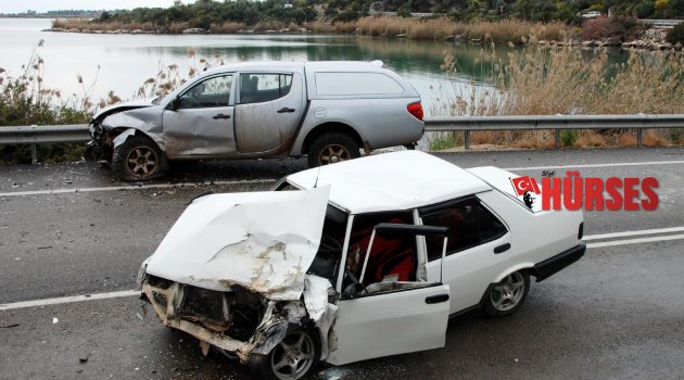 DEMRE'DE KORKUTAN KAZA: 1 YARALI