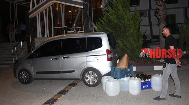 Deterjan dediler Kaçak içki çıktı
