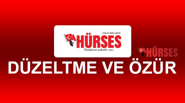 DÜZELTME VE ÖZÜR