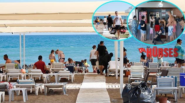 EKDAĞ Lara Plajı dolup taşıyor