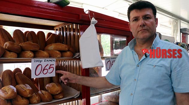 Ekmeği şimdi de  65 kuruşa satıyor