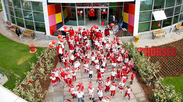 Ekolojik kreşte Cumhuriyet coşkusu