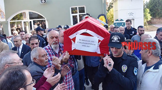 Emekli başkomiser toprağa verildi