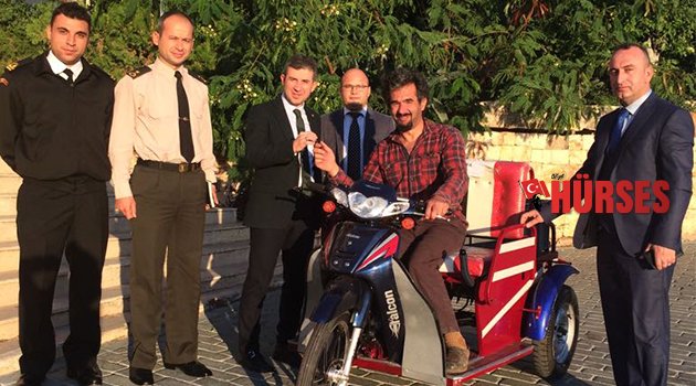Engelli Mehmet'e yeni araç