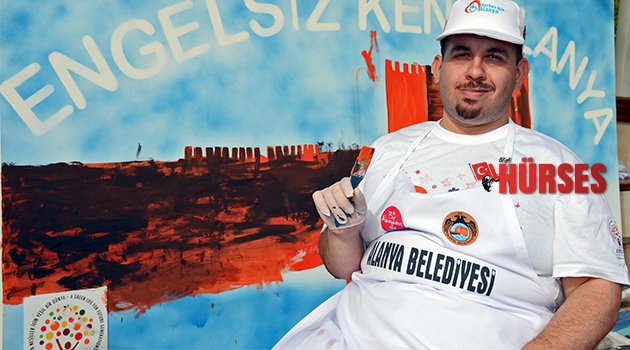 ENGELLİLER EXPO 2016’DA RESİM BOYADI