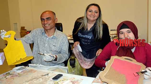 ENGELLİLERE AHŞAP BOYAMA KURSU