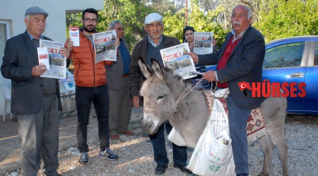 EŞEĞİYLE ‘EVET’ ÇALIŞMASI YAPIYOR