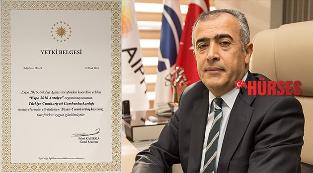 EXPO’NUN ORGANİZASYONUNU CUMHURBAŞKANI ÜSTLENDİ